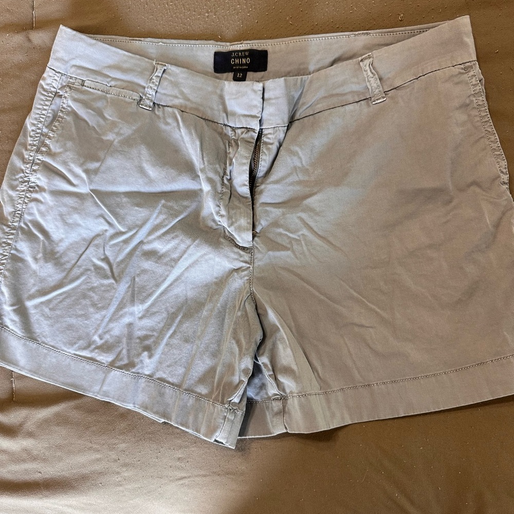 J. Crew Chino Women's Light khaki Chino Shorts size 12
